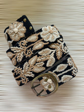 Load image into Gallery viewer, Peruvian Hand Embroidered Belt , Wool Belt, Statement Belt -  Autumn Blossom