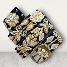 Load image into Gallery viewer, Peruvian Hand Embroidered Belt , Wool Belt, Statement Belt -  Autumn Blossom