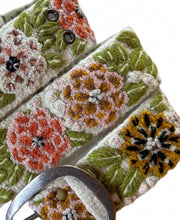 Load image into Gallery viewer, Peruvian Hand Embroidered Belt , Wool Belt, Statement Belt -  Vintage Blossom