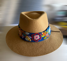 Load image into Gallery viewer, Embroidered 'HAT BANDS' , Handembroidred, Floral - 100% Wool