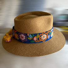 Load image into Gallery viewer, Embroidered 'HAT BANDS' , Handembroidred, Floral - 100% Wool
