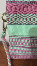 Load and play video in Gallery viewer, Hand Weaved Envelope Bag, Crossbody Bag, Evening Bag - Pastels