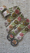 Load and play video in Gallery viewer, Peruvian Hand Embroidered Belt , Wool Belt, Statement Belt -  Vintage Blossom
