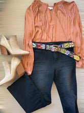 Load image into Gallery viewer, Embroidered Andina Belt -  Peruvian, Handembroidered, Fllower Belt -  Andina Cream