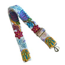 Load image into Gallery viewer, Embroidered Adjustable Shoulder Strap, Purse Strap, Camera Strap - Aqua Star