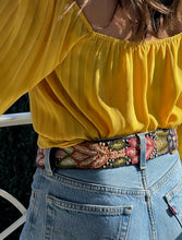 Load image into Gallery viewer, Peruvian Hand Embroidered Belt - Boho  - Belt Andina Black