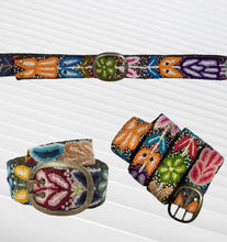 Load image into Gallery viewer, Peruvian Hand Embroidered Belt - Boho  - Belt "Andina" Brown