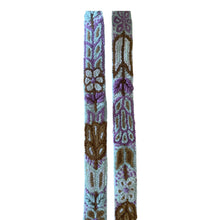 Load image into Gallery viewer, Embroidered Adjustable Handbag Strap, Purse Strap, Camera Strap - Andina Pastels Brown and Pink