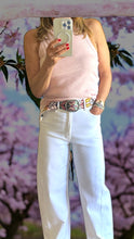 Load image into Gallery viewer, Embroidered Andina Belt -  Peruvian, Handembroidered, Fllower Belt -  Andina Cream
