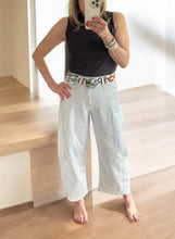 Load image into Gallery viewer, Embroidered Andina  Belt - Peruvian, Handmade Flower Belt -  Andina Blossom - Off White
