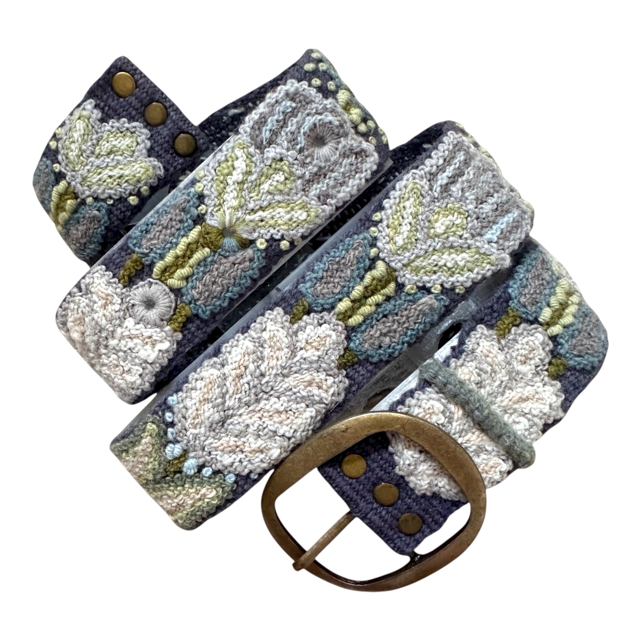 Vintage Boho Peruvian Embroidered Belt Peruvian Embroidered Belts - Etsy main image 2