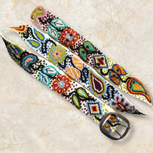 Load image into Gallery viewer, Peruvian Hand Embroidered Belt , Wool Belt, Statement Belt -  Bohemian Mosaic
