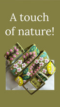 Load image into Gallery viewer, Embroidered Andina Belt -  Peruvian, Hand Embroidered, Flower Belt, Floral Ethnic Belt, 100% wool, -  Lemons and Leaves
