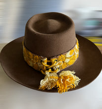 Load image into Gallery viewer, Embroidered 'HAT BANDS' , Handembroidred, Floral - 100% Wool
