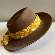 Load image into Gallery viewer, Embroidered 'HAT BANDS' , Handembroidred, Floral - 100% Wool
