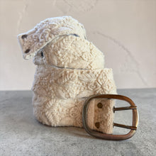 Load image into Gallery viewer, Peruvian Hand Embroidered Belt , Wool Belt, Statement Belt -  White Meadow
