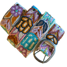 Load image into Gallery viewer, Embroidered Flower Belt, Peruvian, Handmade - Andina Pastels
